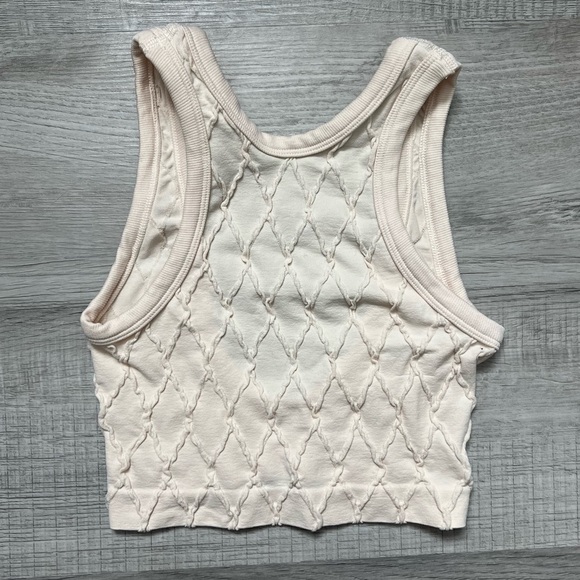 Urban Outfitters Tops - UO OUT FROM UNDER High Neck Tank Top Cream XS